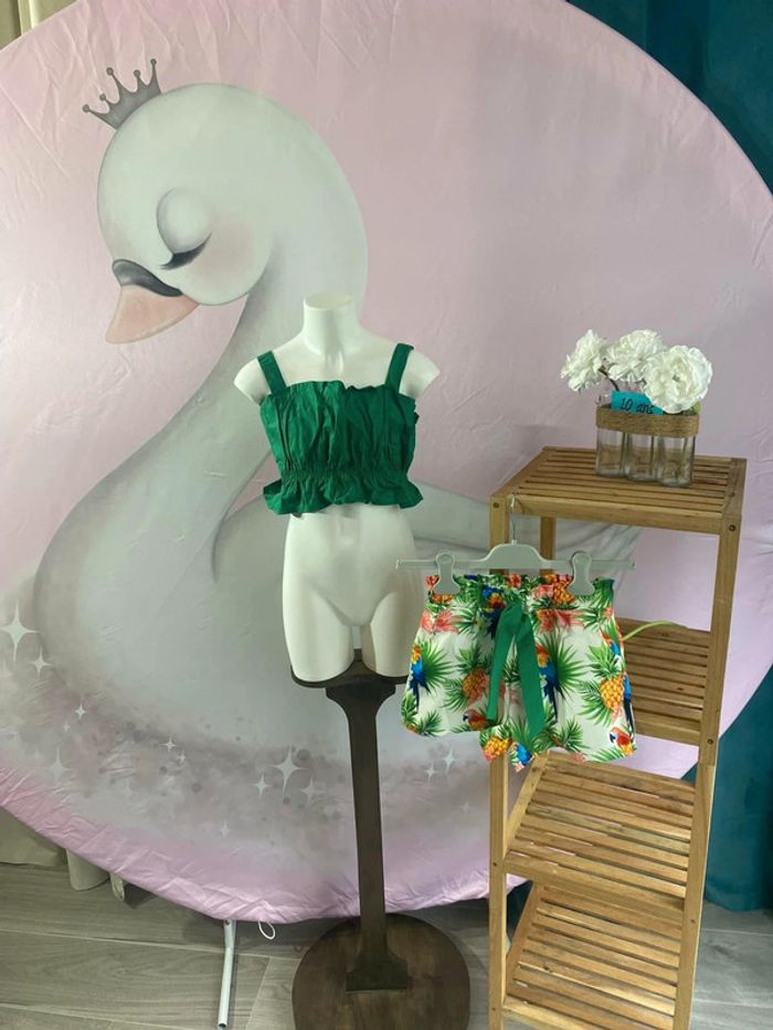 Ensemble Fille 10 ans short crop top réf F10 261