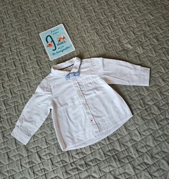 Chemise blanche neuve 9 mois