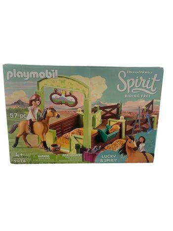 Playmobil 9478 Dreamworks Spirit Riding Free Lucky et Spirit avec box neuf