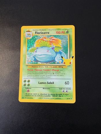 Carte Pokemon Florizarre Set de Base 15/102 EB7.5 Célébrations 25ans Epée et bouclier fr