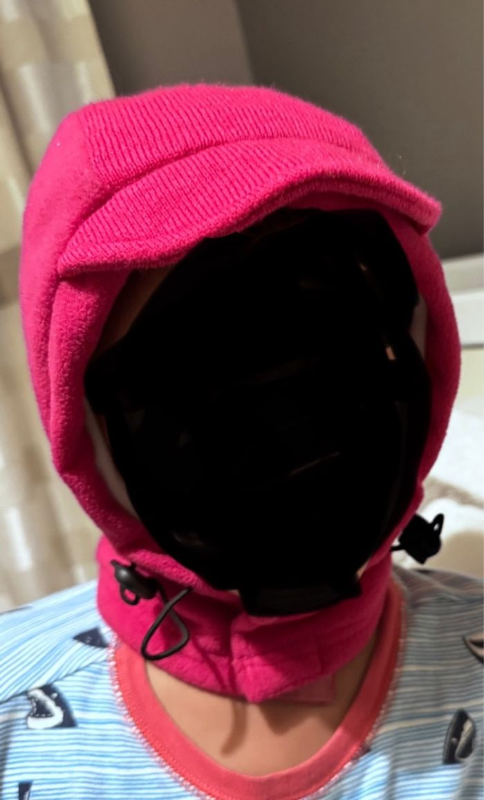 Cagoule fille rose fushia 5/8 ans - photo numéro 5