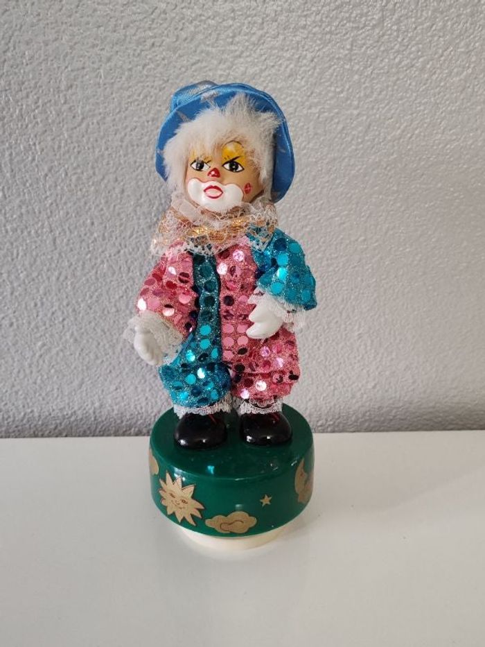 Clown musical rose/turquoise