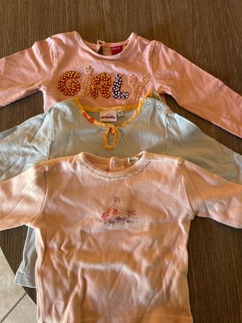 Lot t-shirt 12-18 mois