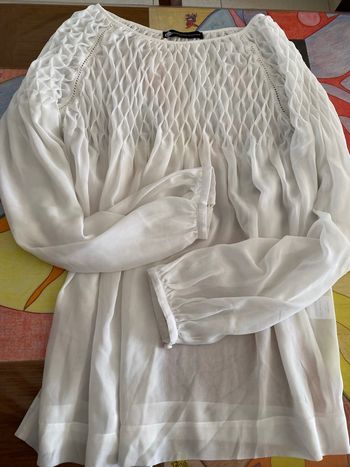 Blouse voile blanche