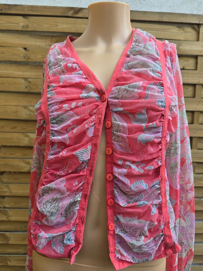 Cardigan top mesh 🍒vintage Irène van ryb🍒taille 38/40 - photo numéro 6