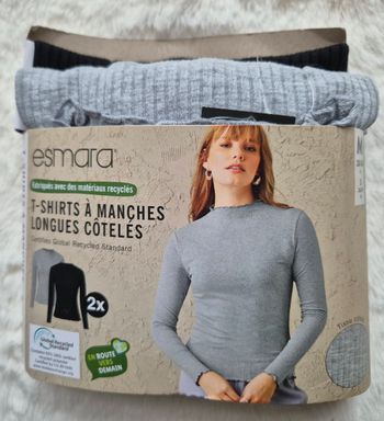 T-shirts à manches longues côtelés