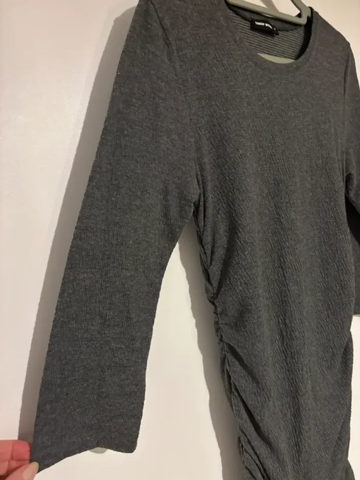 Jolie robe grise, moulante Tally Weil taille 38-M - photo numéro 4