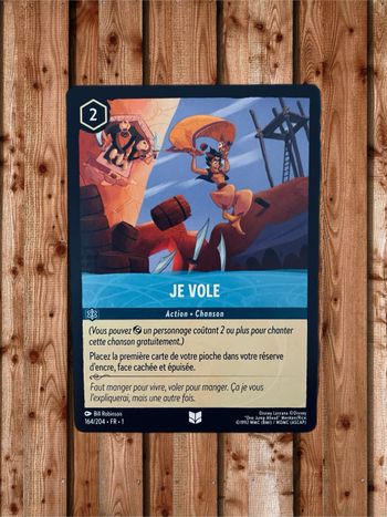 Carte Disney Lorcana Action Je vole Chanson 164/204 FR.1