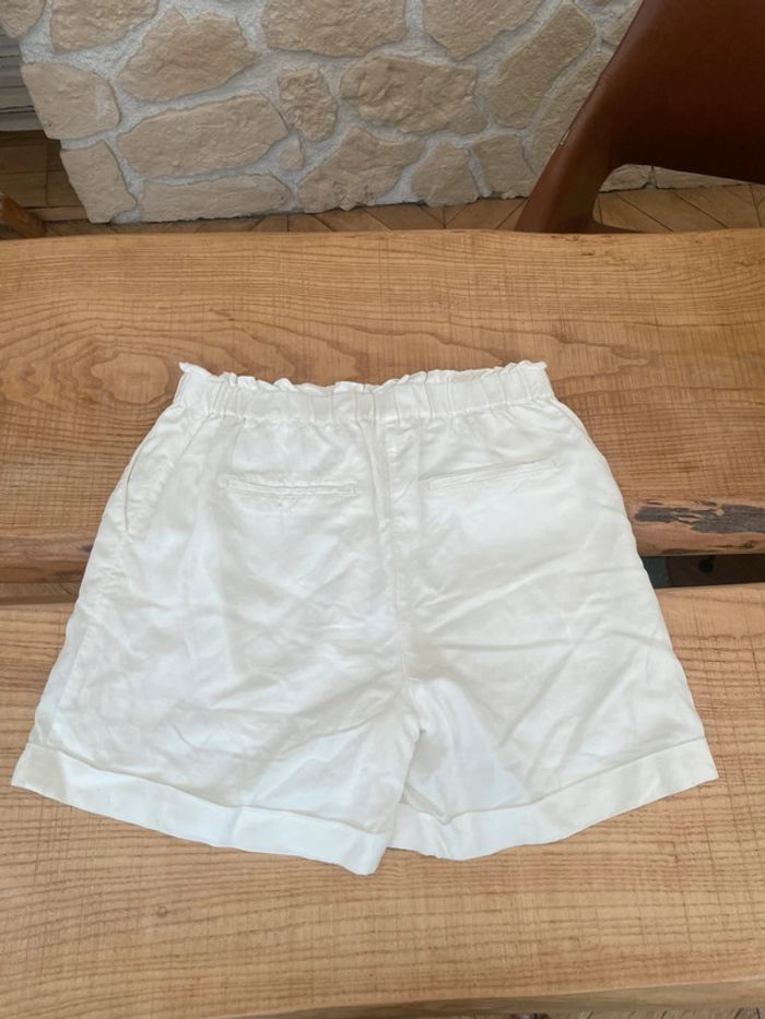 Short taille 42 XL blanc c’est beau la vie neuf été - photo numéro 3