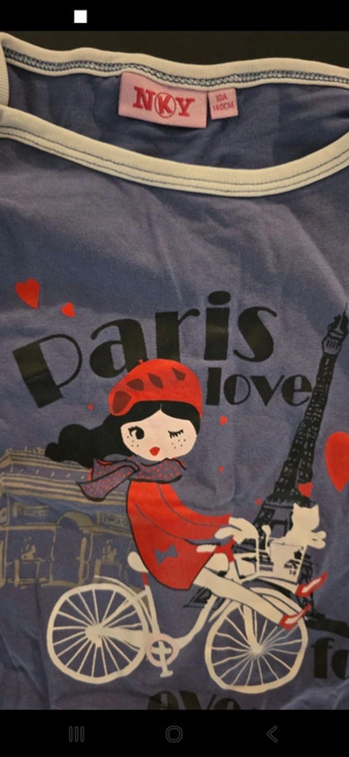 Lot 6 t-shirts fille 10 ans Disney Punkidz Okaidi Kiabi NKY - photo numéro 8