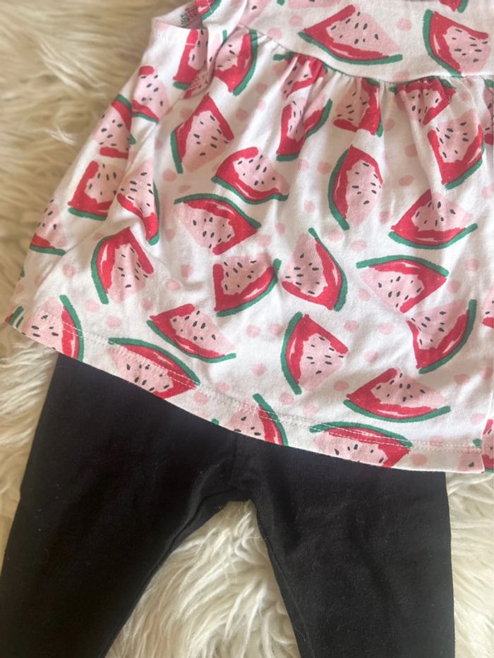 Fille 👧🏻 Lot 3 mois été - 3 tenues/tuniques + 1 robe + 1 bandeau - photo numéro 4