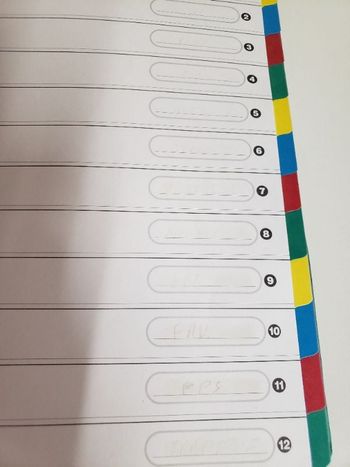 Trieurs dossier fourniture scolaire