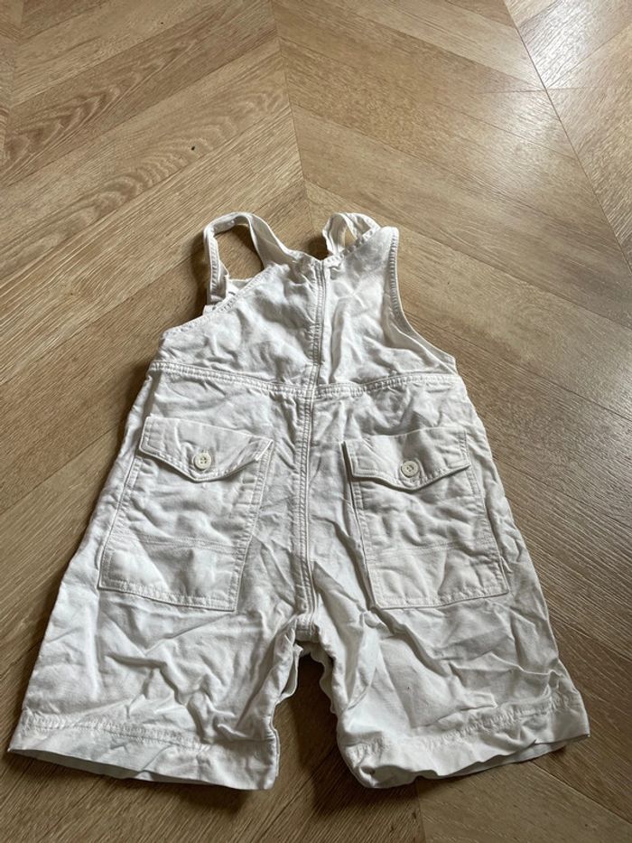Salopette blanche Petit Bateau taille 12 mois - photo numéro 3