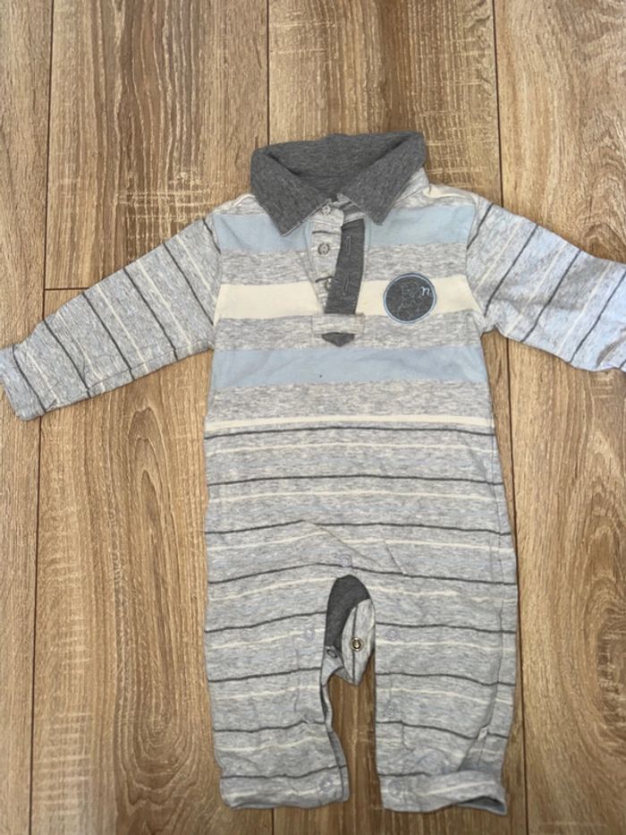 Lot de 3 salopettes/combinaisons 6 mois - photo numéro 5