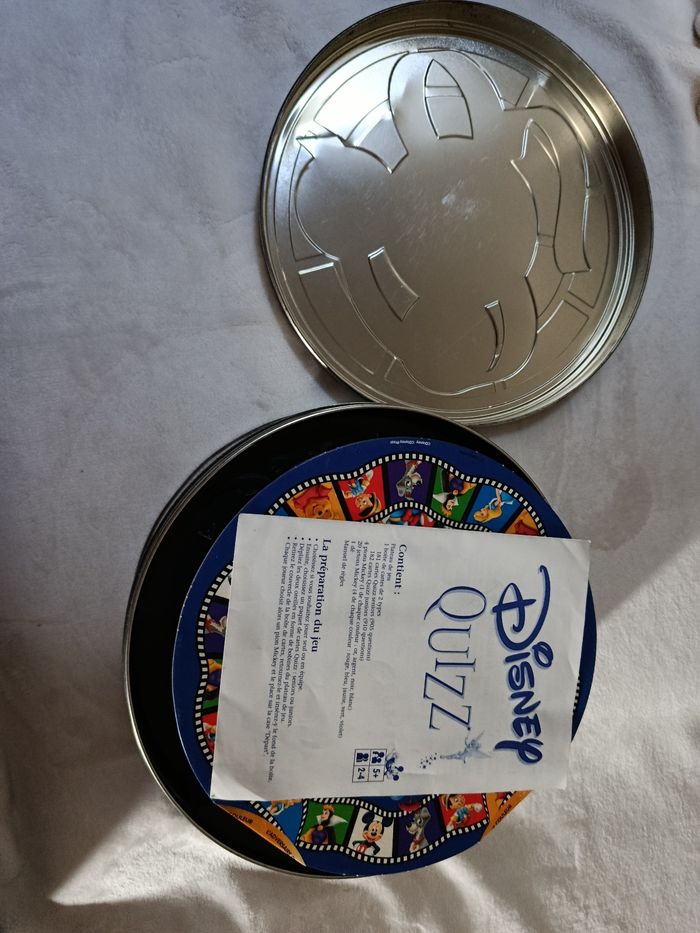 A saisir, jeu " Disney quizz" , boîte métal , ancien modèle ! ( Bien lire merci) - photo numéro 5