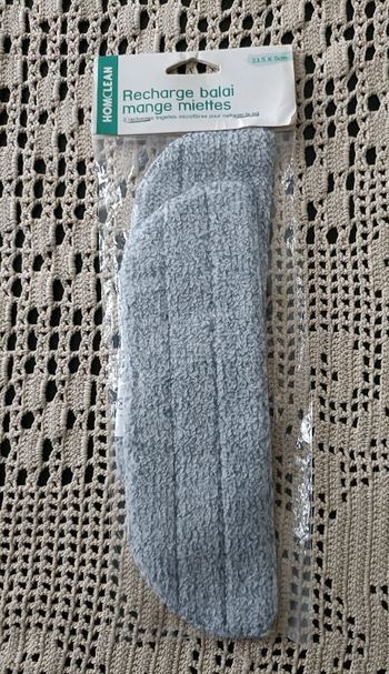 2 recharges lingettes microfibres pour nettoyer le sol