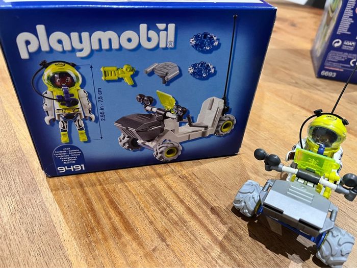 Playmobil 9491 spationaute avec véhicule d’exploration spatiale ( boîte complète ) - photo numéro 3