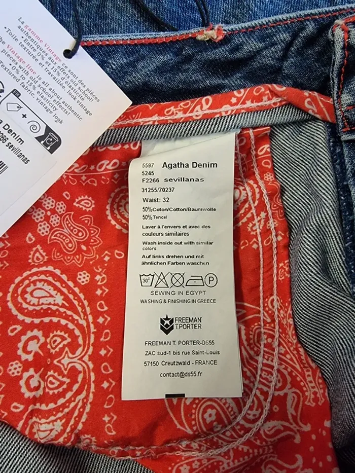 Freeman T. Porter jeans large Agatha * taille 42 * - photo numéro 8