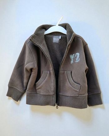 Veste hiver chaude garçon 3 ans YCC kaki