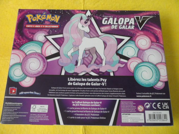 Galopa de Galar V Coffret Pokémon neuf - photo numéro 2