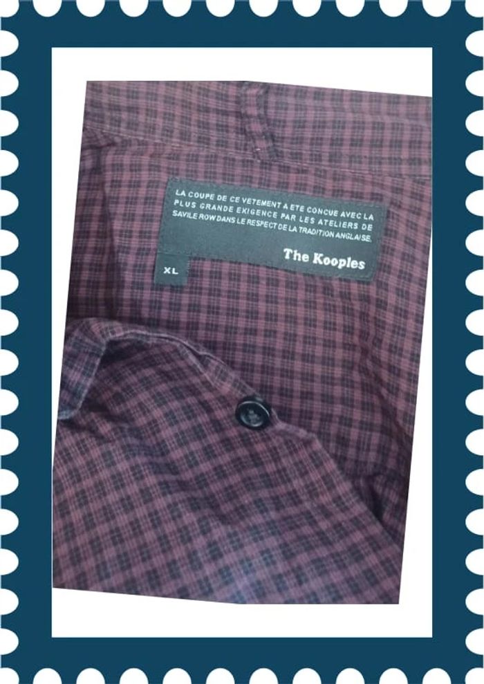 Chemise à carreaux The Kooples taille XL - photo numéro 3