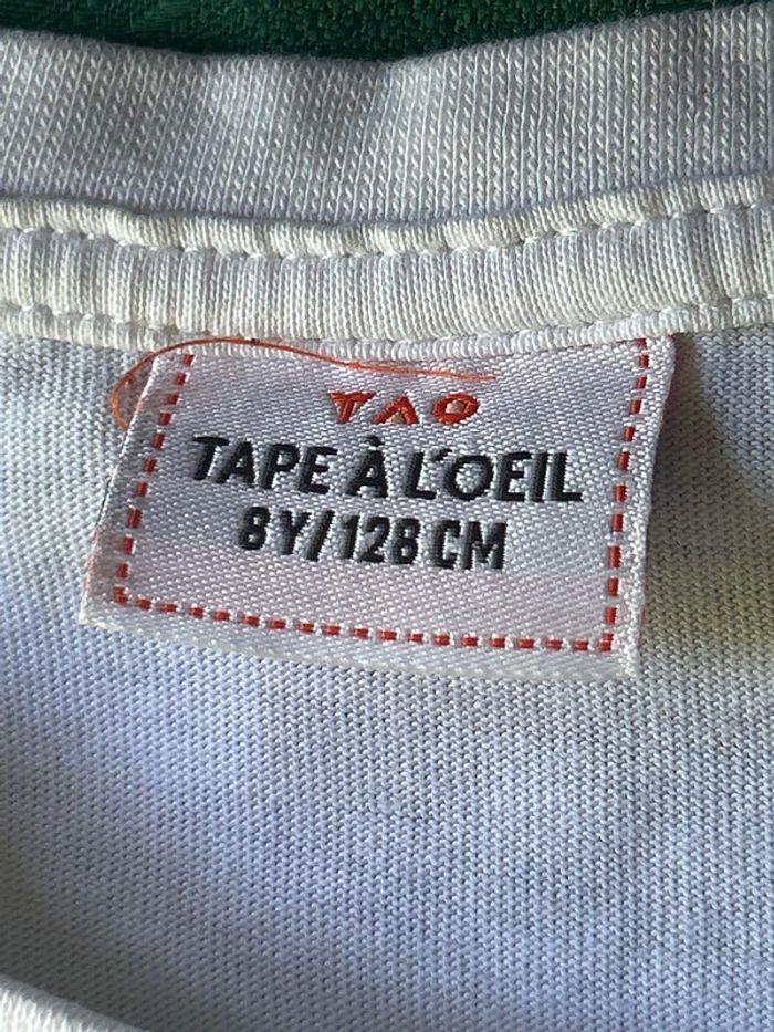 T-shirt blanc 8 ans Tape à l’œil - photo numéro 3