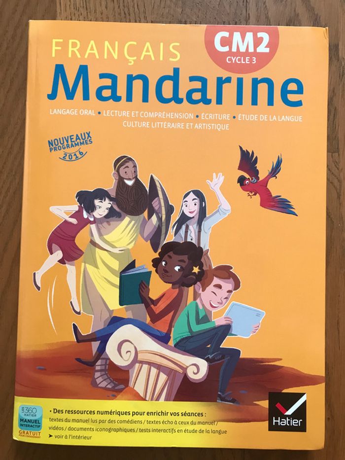 Mandarine - Français CM2 - Manuel de l’élève + guide pédagogique (extrait)