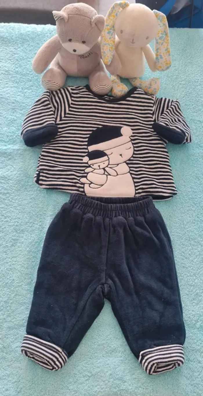 🧸 Ensemble chaud bébé 1 mois 🧸