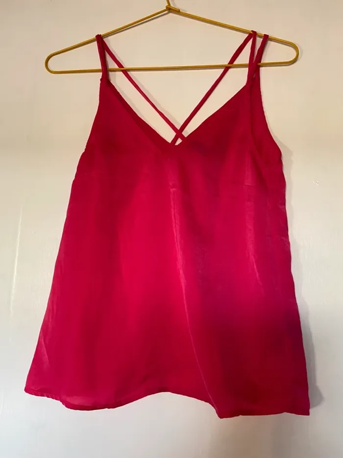Haut à bretelles rose taille 34 H&M