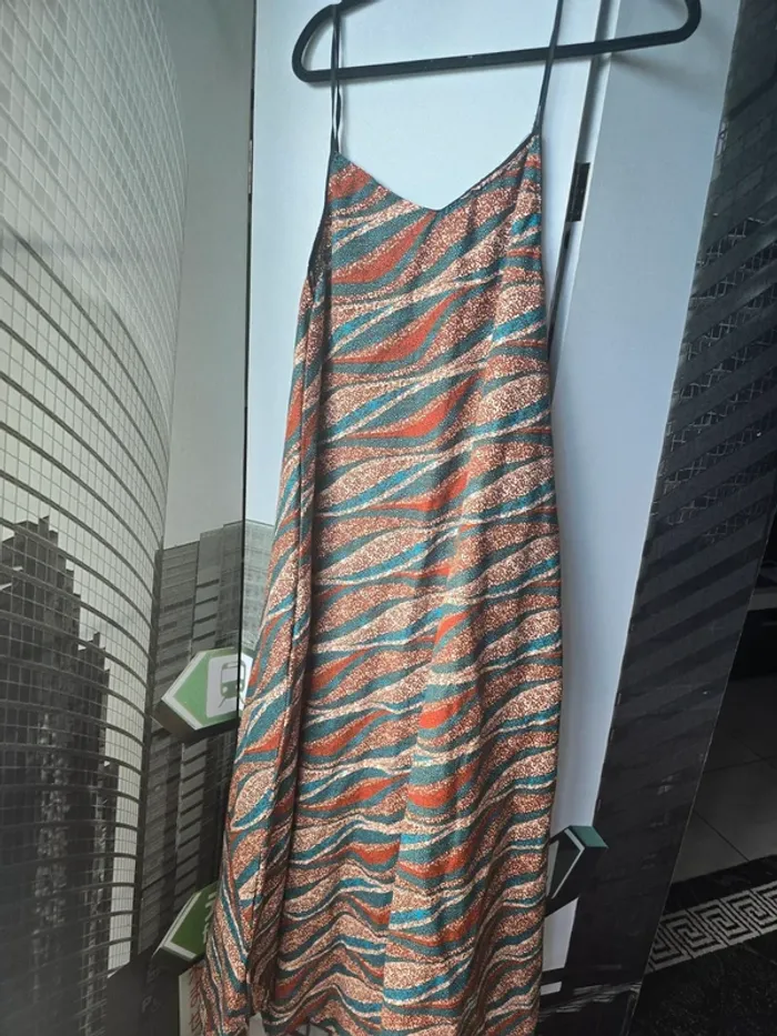 Robe en wax à fines bretelles – élégante de M à XL - photo numéro 3