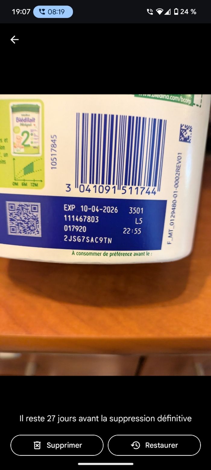 Bledigest lait épaissi  1er âge - photo numéro 6