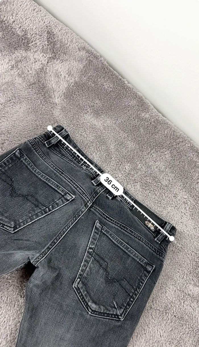Jean slim Diesel effet délavé noir – Taille XS - photo numéro 5