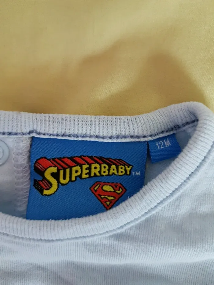 T shirt manches longues Superman 12 mois - photo numéro 3