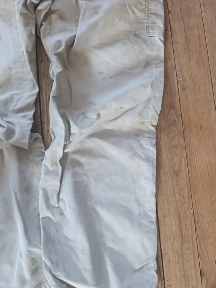 Pantalon jean Carhartt Workwear Cargo beige taille 36x32 - photo numéro 7