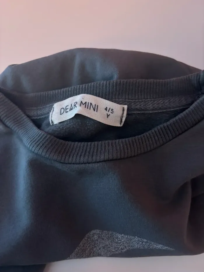 Sweat Dear Mini gris lune 4-5y - photo numéro 6
