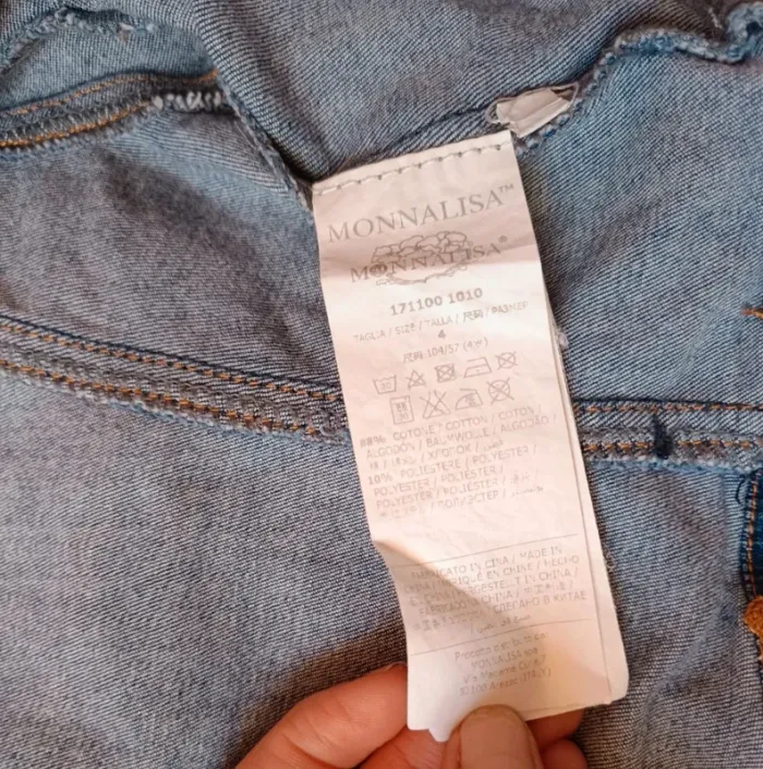 Veste en jean fille strass - photo numéro 6