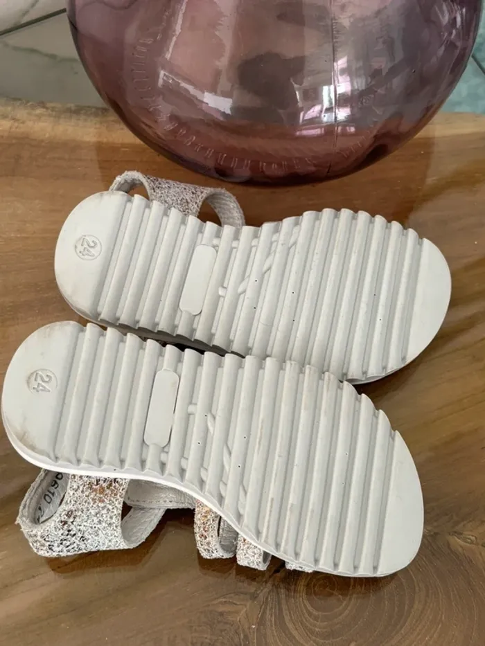 Chaussures sandales été Little Mary argenté doré - photo numéro 6