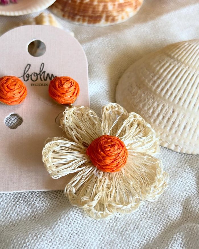 Boucles d’oreilles fleurs - photo numéro 2