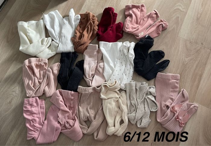 Lot de 16 collants TAILLE 6/12 MOIS