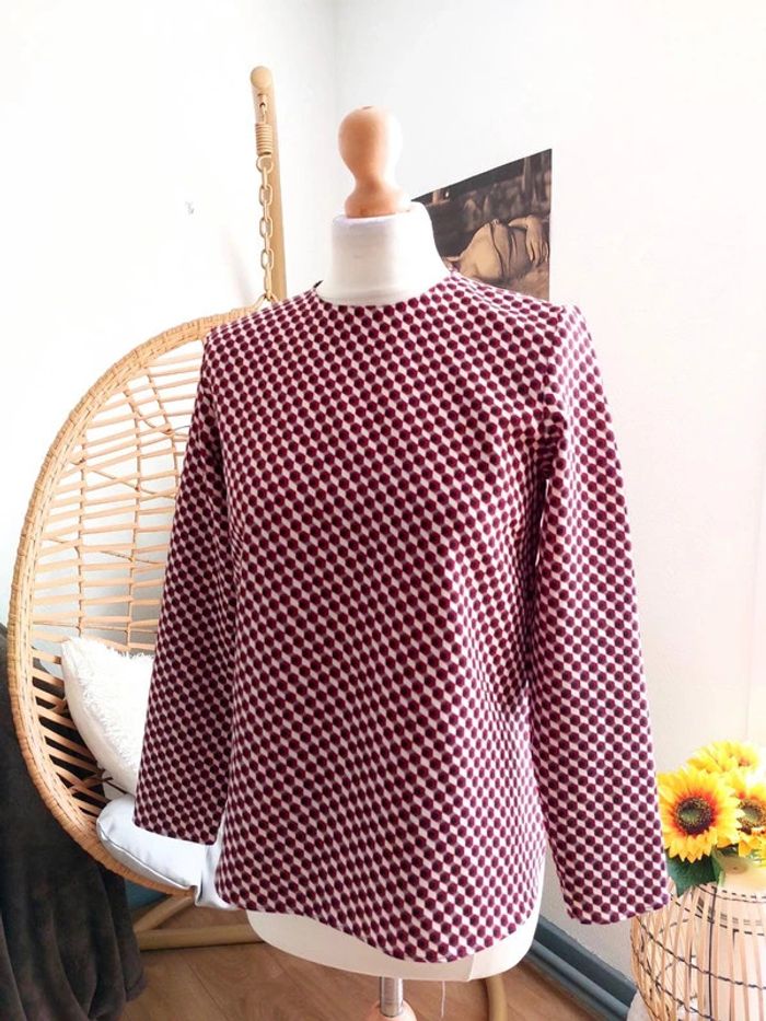 Blouse manches longues imprimée - photo numéro 2