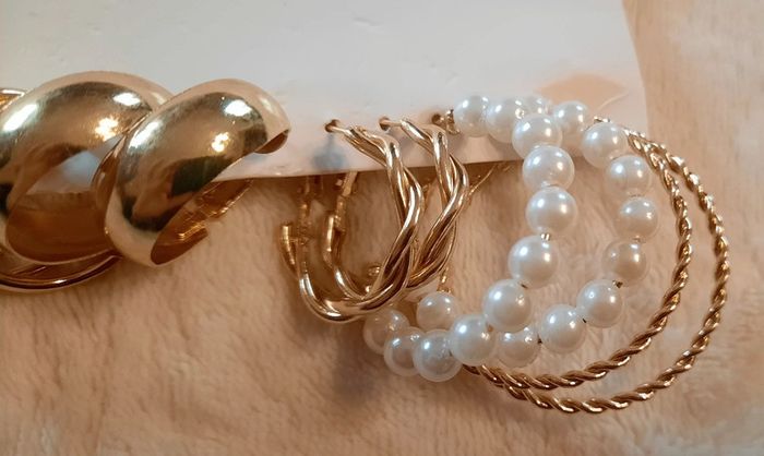 Lot de 6 paires de boucles d'oreilles - photo numéro 4
