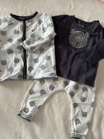 Ensemble Gilet + T-Shirt manches longues + pantalon Noukies