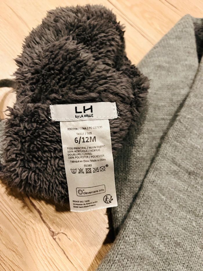 Ensemble bonnet écharpe La Halle 6/12 mois - photo numéro 2