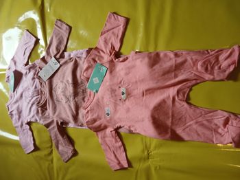 lot de trois pyjamas en coton fille 54 cm 1 mois 