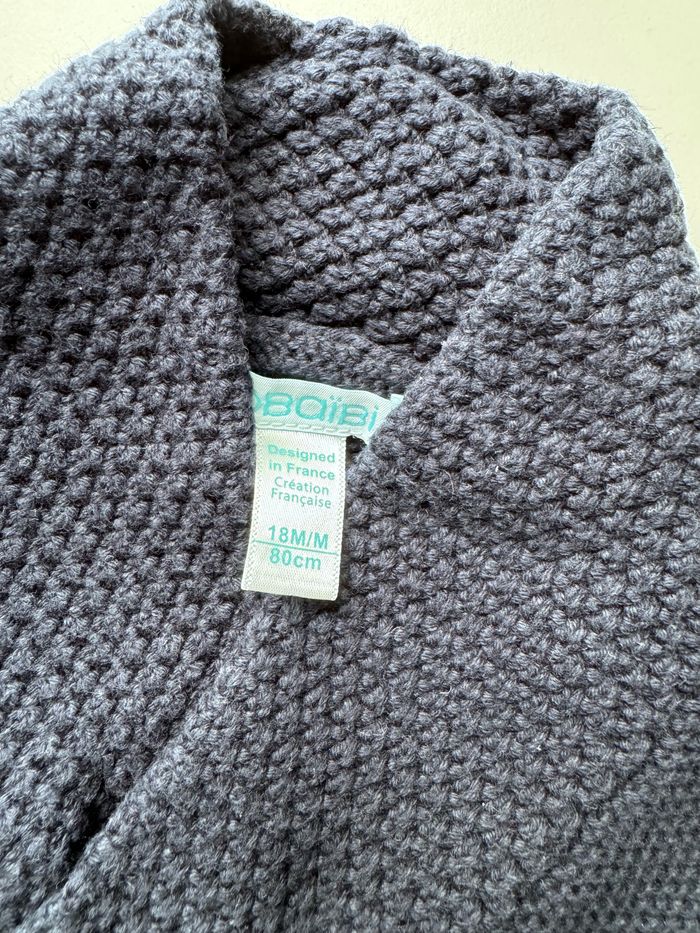 Gilet Obaïbi 18 mois bleu marine - photo numéro 2