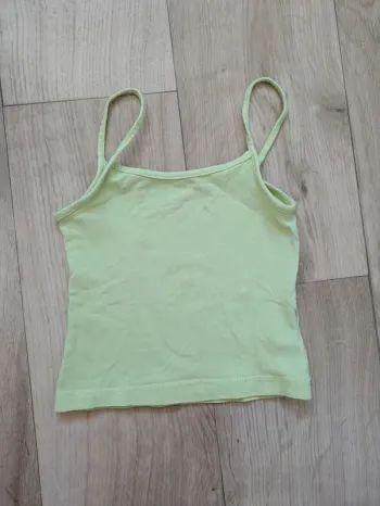 Débardeur vert clair La Halle 4 ans