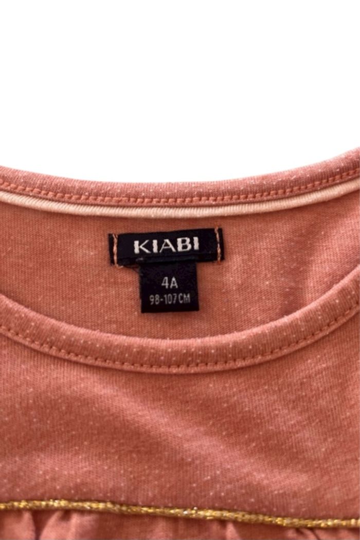 T-shirt, haut manches longues / fille / 4ans / 102cm / rose poudré/ Kiabi - photo numéro 3