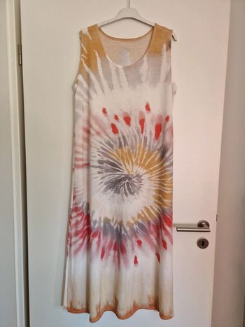 Robe longue sans manches femme effet tie dye 40