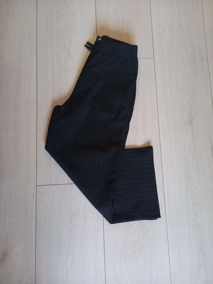 Pantalon noir à rayure - photo numéro 3