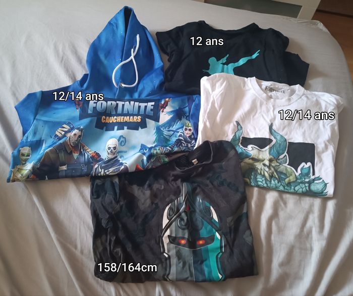 Lot vêtements ado Fortnite 12/14 ans